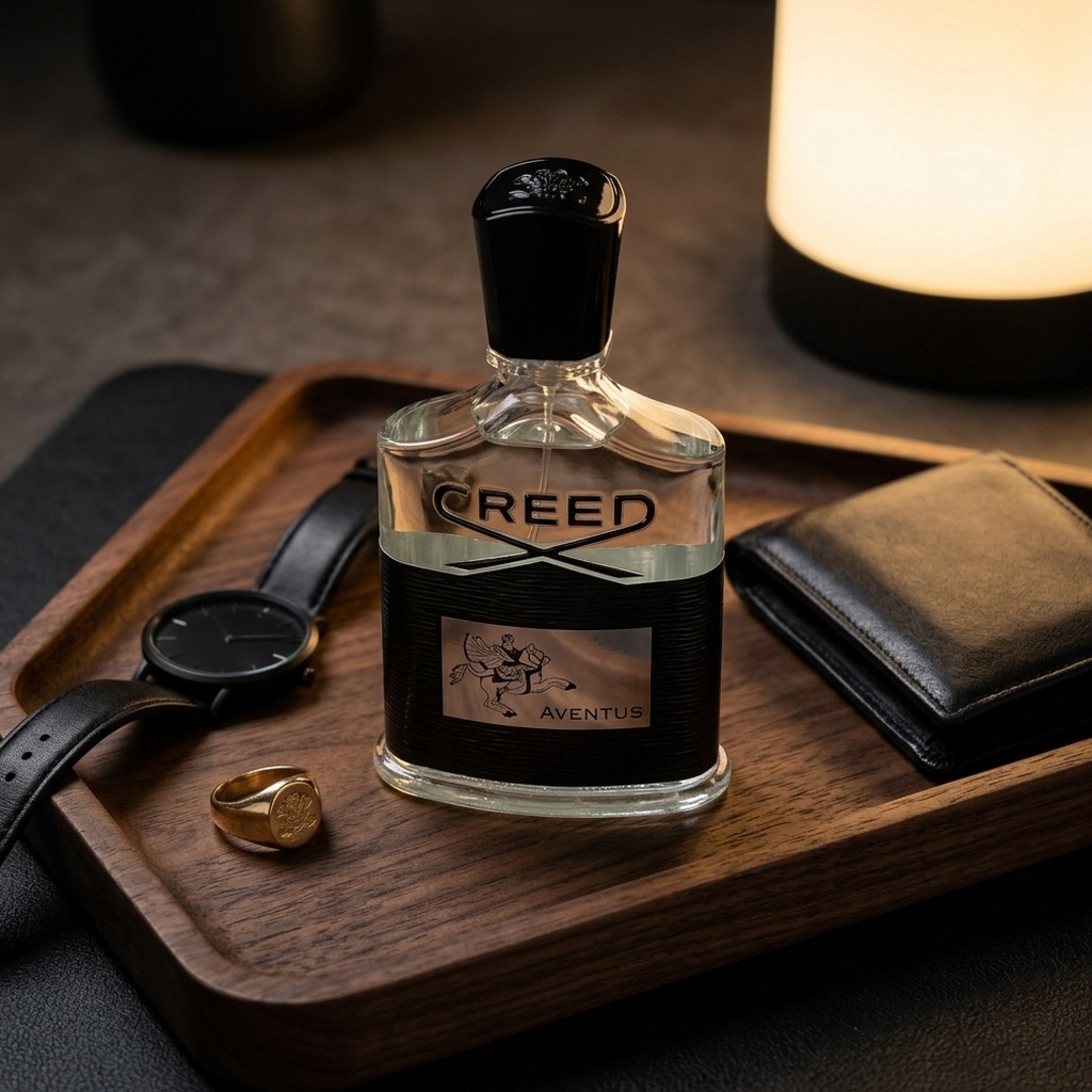 Creed Aventus Glass & Marble Valet Tray