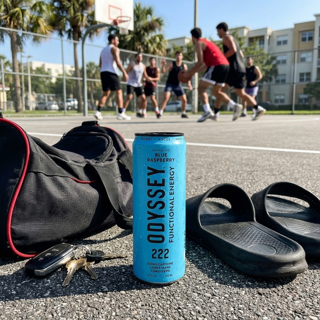 Odyssey Blue Raspberry Basketball Court Sidelines